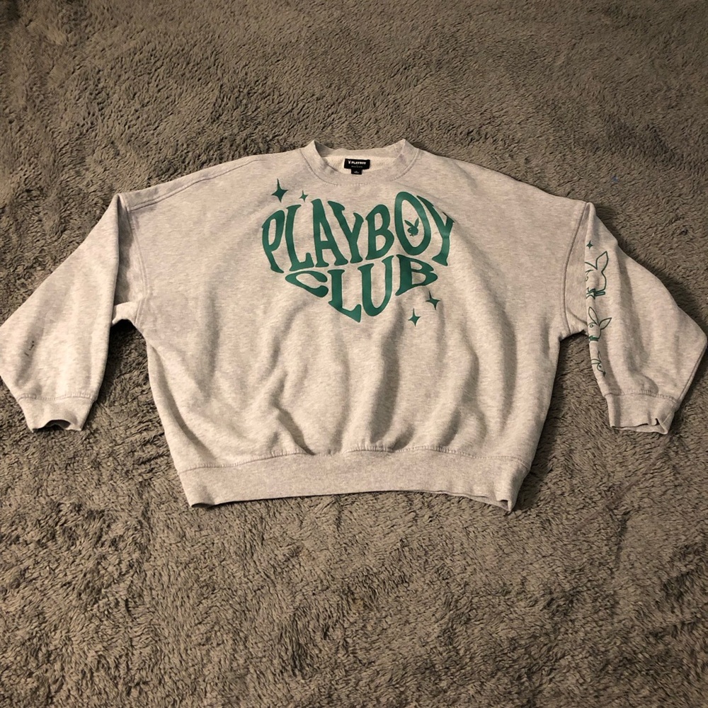 Playboy Club Gray Sweater for Men